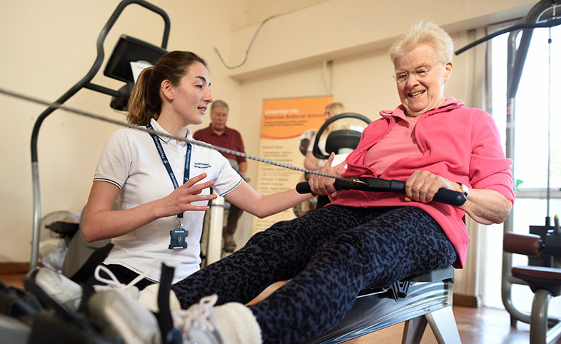 ESCAPE-pain arthritis exercise programme Cambridge patient and physiotherapist
